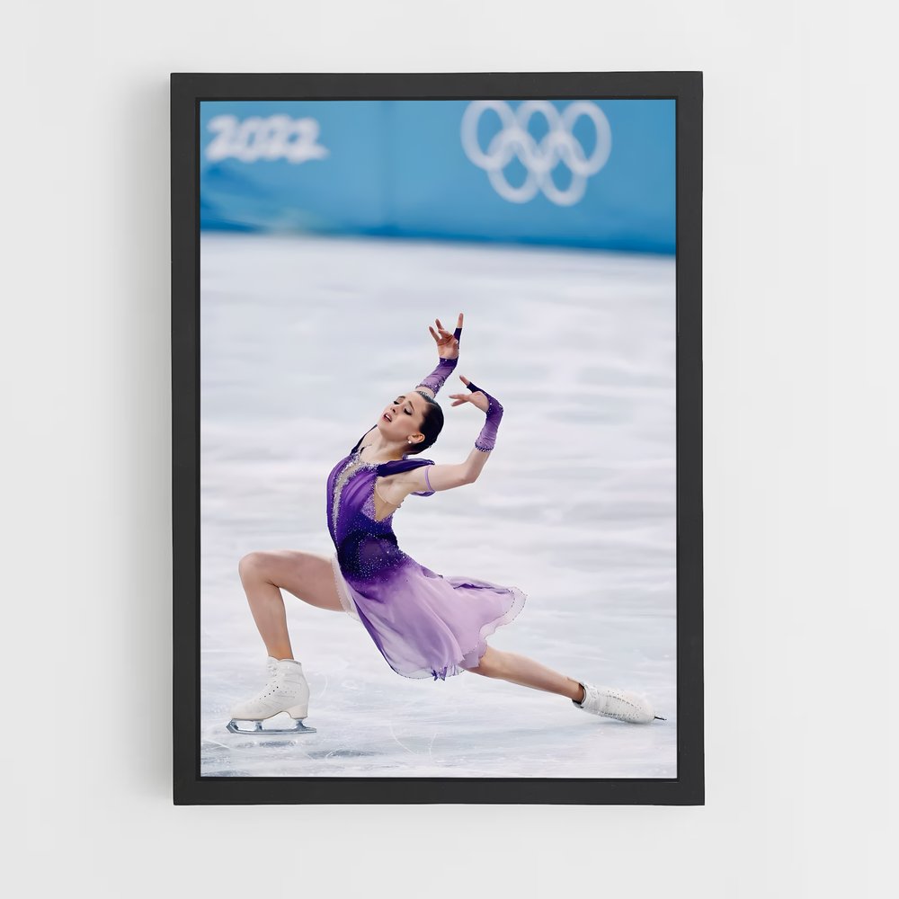 Poster Kamila valieva glacial – affiche Patinage artistique (vue 2)